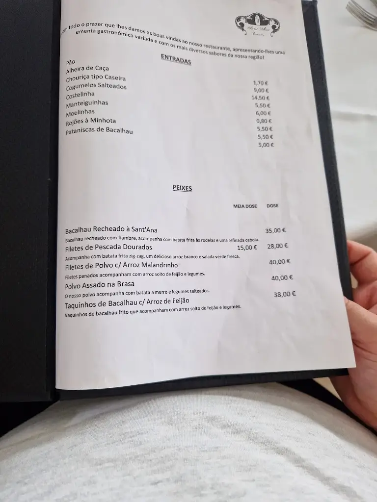 Menu_Restaurante Sant'Ana_Ponte da Barca_imagen_1
