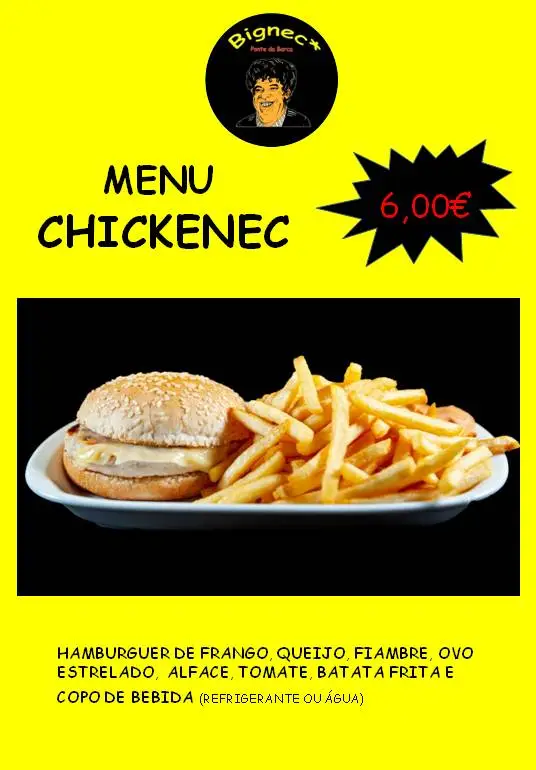 Menü_Restaurante BIGNEC - Café, Snack bar_Ponte da Barca_Bild_3