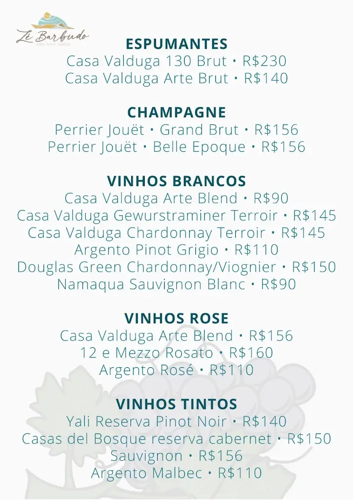 Menu_Poetas food & drinks_Ponte da Barca_image_1