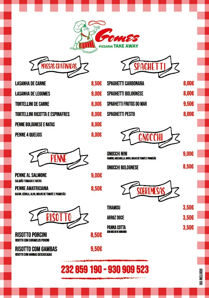 Menu_Pizzaria Take Away Gomes_Campo de Besteiros_immagine_1