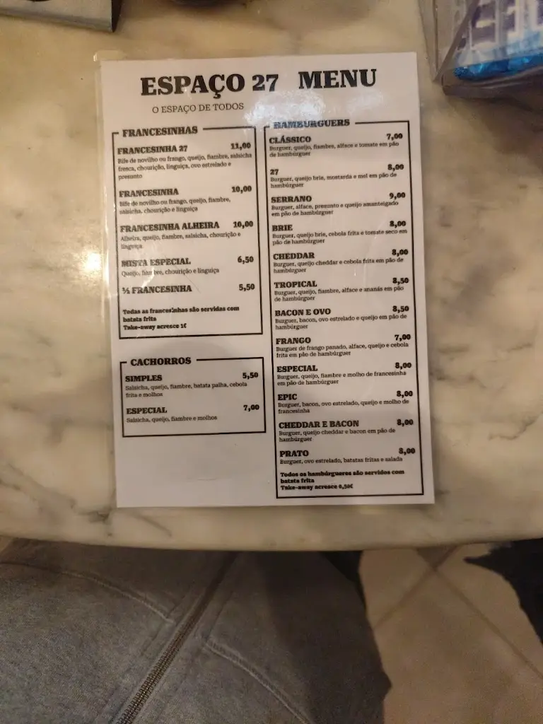 Menu_Espaço 27_Cinfães_immagine_1