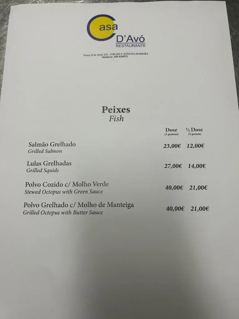 Menu_Casa da Avó_São João da Madeira_immagine_3