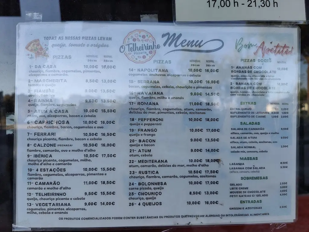Menu_Pizzaria Telheirinho_Carregal do Sal_imagen_1