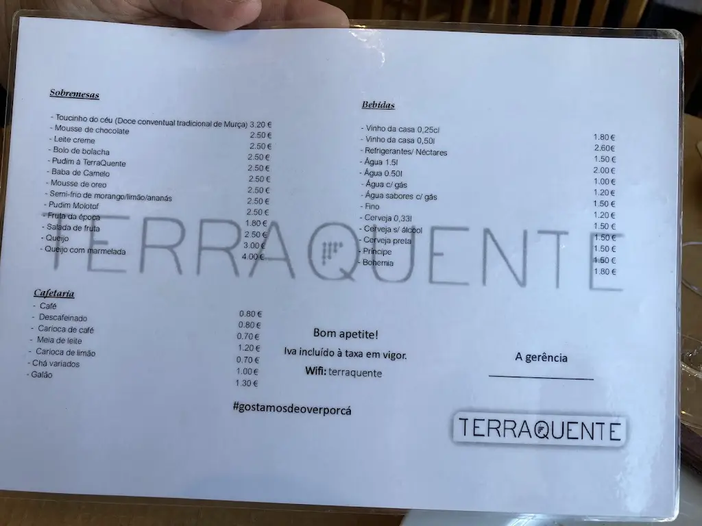 Menu_Restaurante Terra Quente_Valpaços_immagine_2