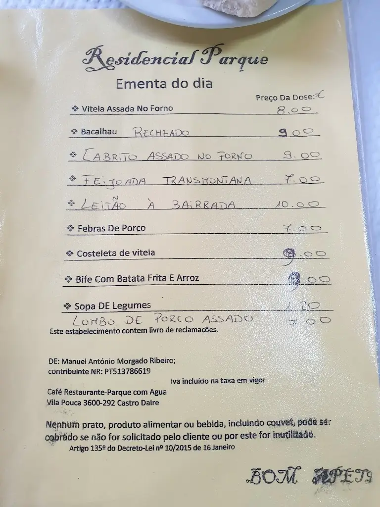 Menu_Parque Com Água_Castro Daire_immagine_1