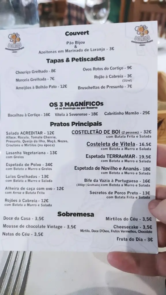 Menu_Restaurante O Cortiço_Sever do Vouga_immagine_2