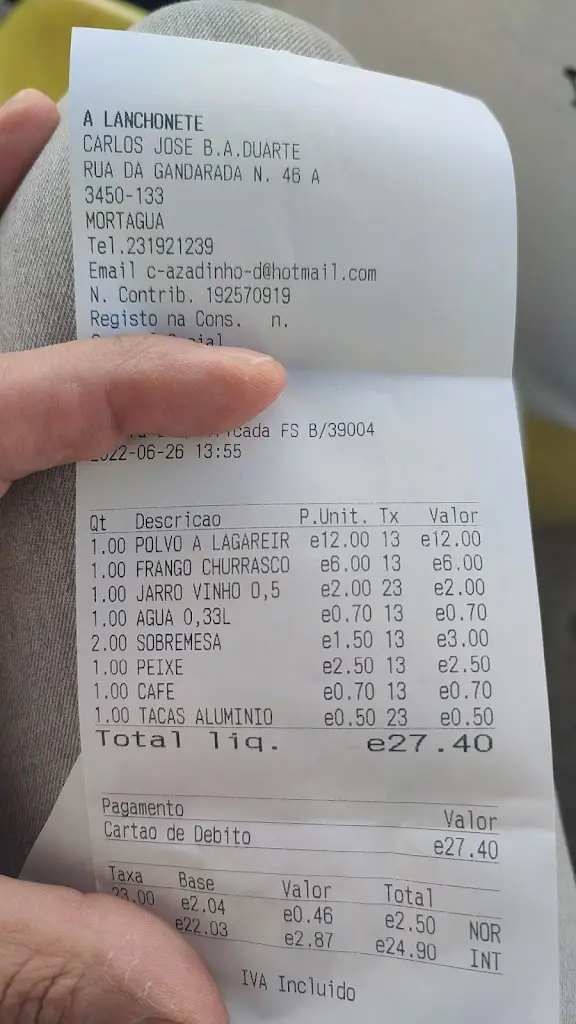 Antonio Matos_Restaurante A Lanchonete_Mortágua_recensione