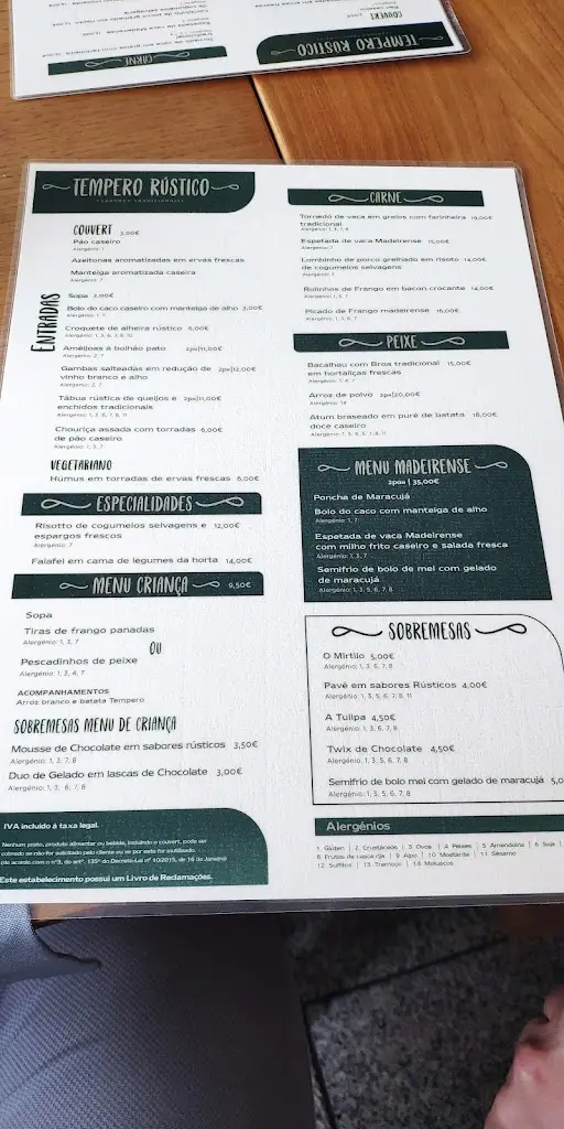 Menu_Tempero Rústico_Sever do Vouga_immagine_2