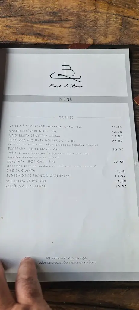 Menu_Restaurante Quinta do Barco_Sever do Vouga_imagen_1