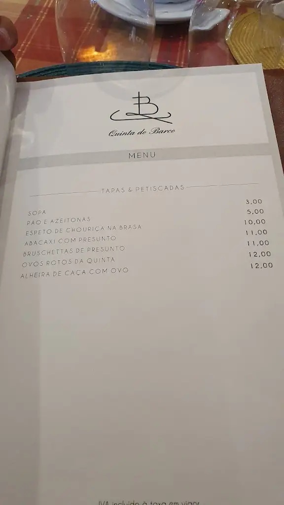 Menu_Restaurante Quinta do Barco_Sever do Vouga_imagen_3