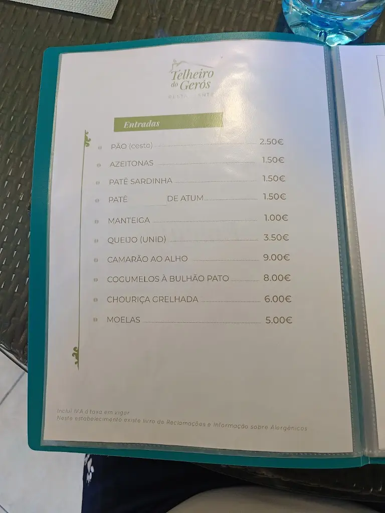 Menu_Restaurante Telheiro da Alice_São Pedro do Sul_immagine_1