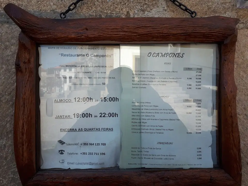 Menü_O Camponês_São Pedro do Sul_Bild_2