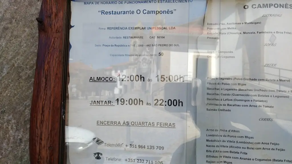 Menü_O Camponês_São Pedro do Sul_Bild_4