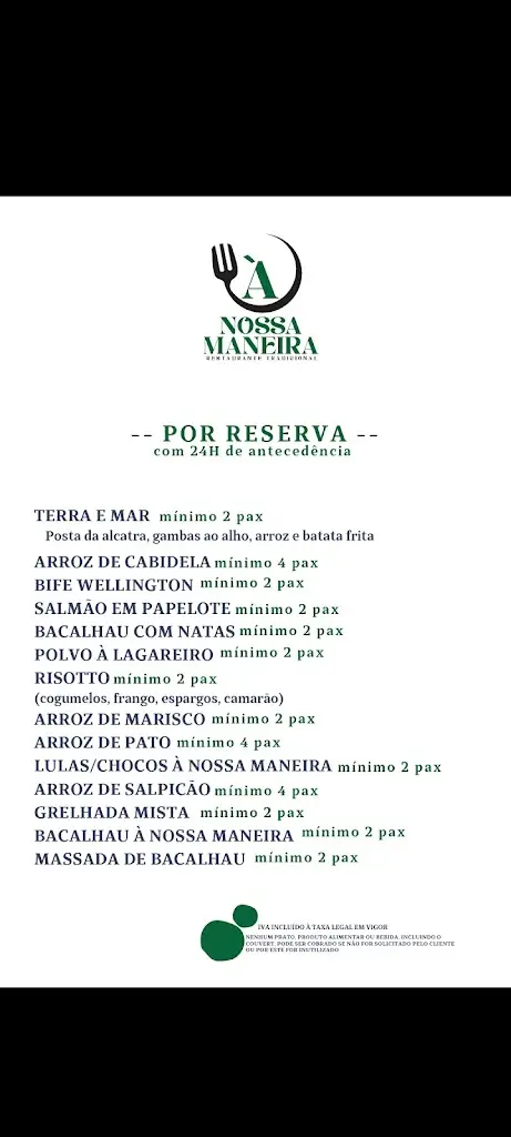 Menü_À Nossa Maneira Restaurante Tradicional_Lamego_Bild_3