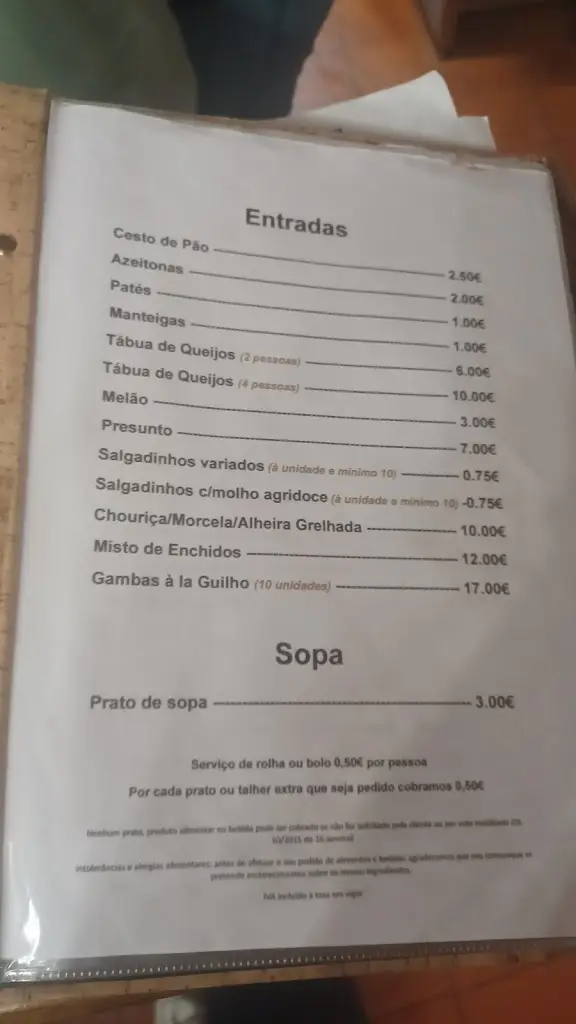 Menu_O Solar_Oliveira de Frades_immagine_1