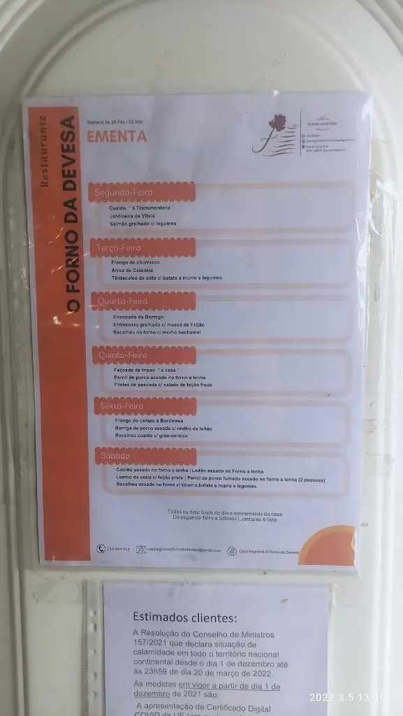 Menu_O Forno da Devesa_São João da Pesqueira_immagine_3