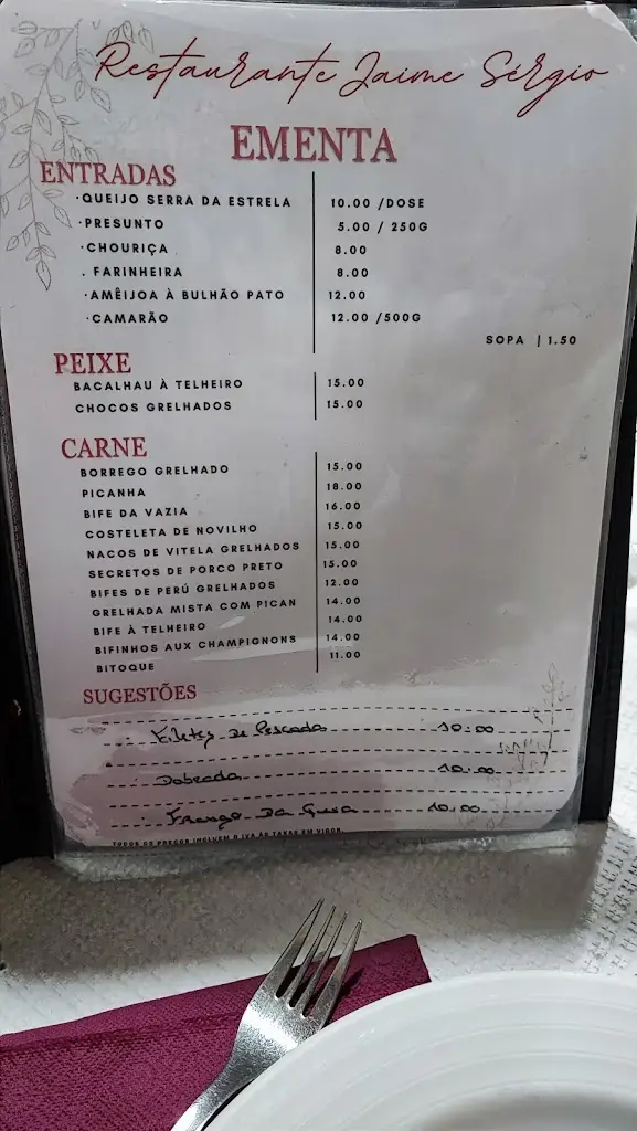 Menu_Telheiro restaurant_Penalva do Castelo_immagine_1