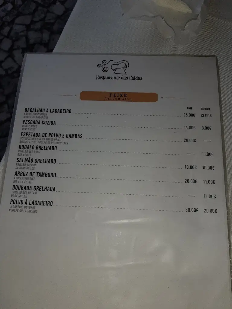 Menu_Restaurante Das Caldas_Resende_immagine_2