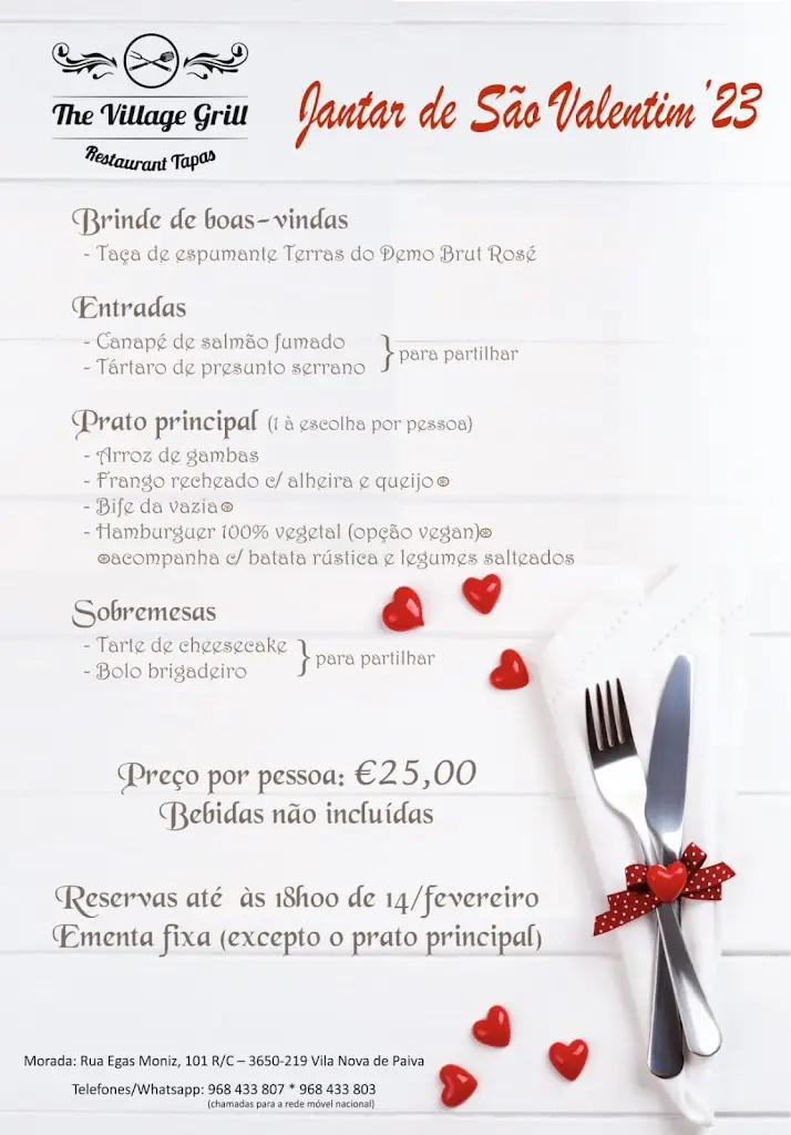 Menu_The Village Grill_Vila Nova de Paiva_image_2