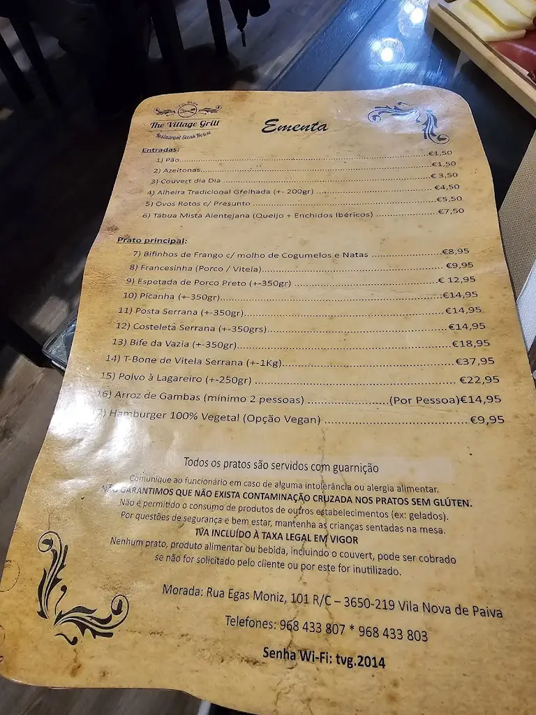 Menu_The Village Grill_Vila Nova de Paiva_image_4