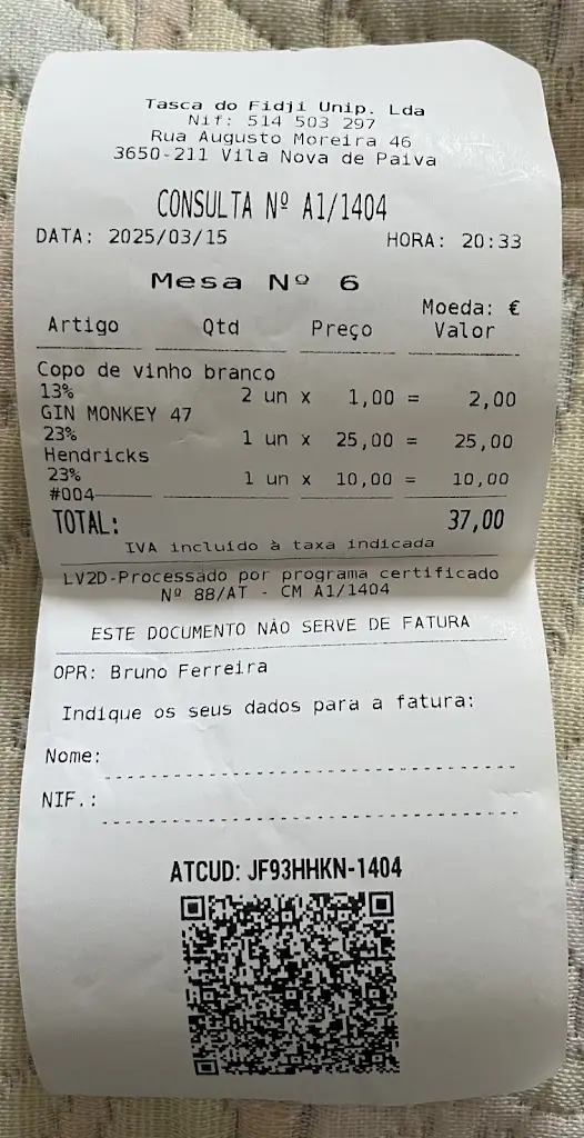 Alex D._Tasca do Fidji_Vila Nova de Paiva_review