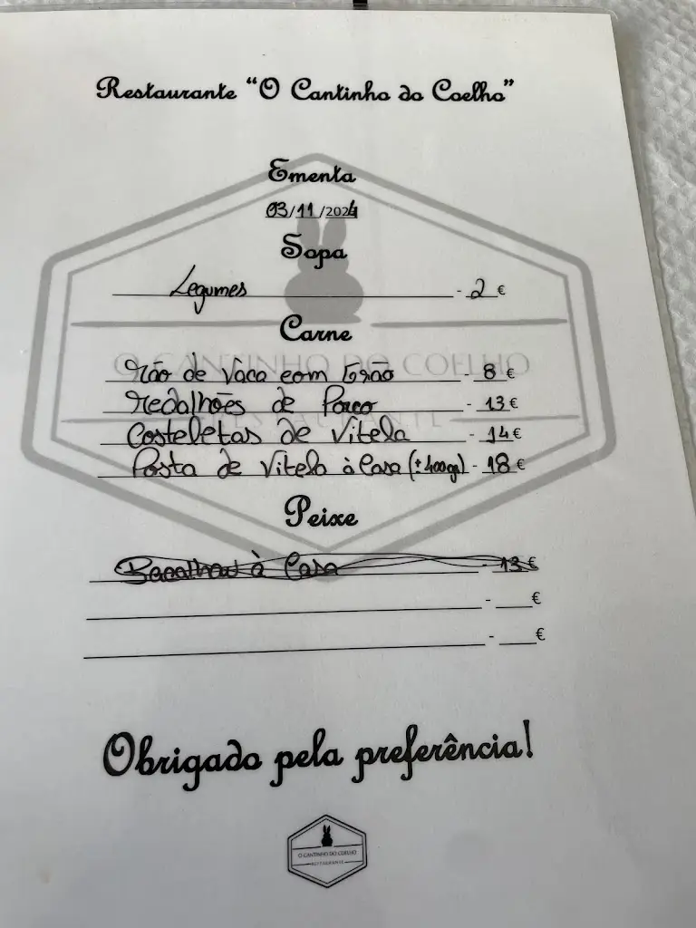 Menu_O Cantinho do Coelho_Vila Nova de Paiva_immagine_1
