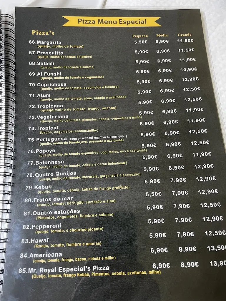 Menu_Mr. Royal kebab and Pizzeria_Vila Nova de Paiva_immagine_4