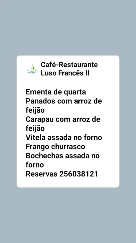 Menu_Restaurante Luso Frances ll_Válega_image_1