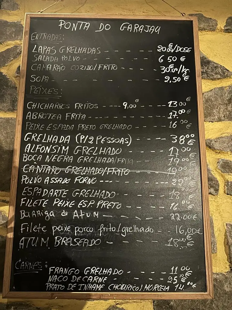 Menu_Restaurante Ponta do Garajau_Fenais da Ajuda_immagine_4