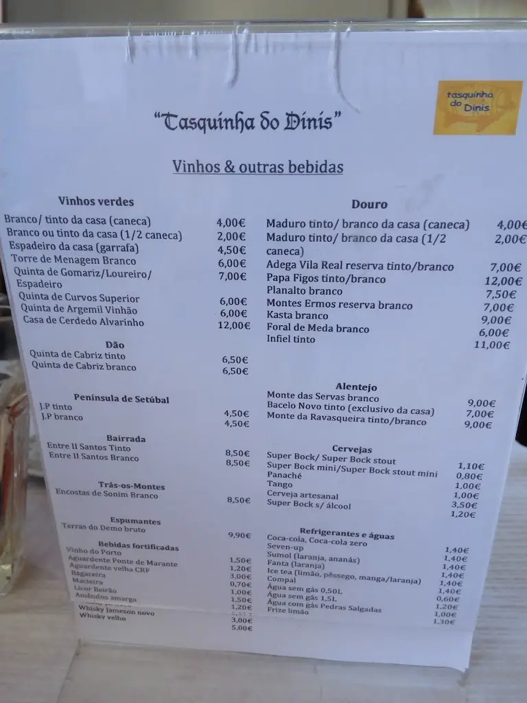 Menu_Tasquinha Do Dinis_Vila Chã_imagen_3