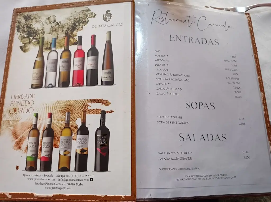 Menu_Rest.caravela_Vila Chã_immagine_2