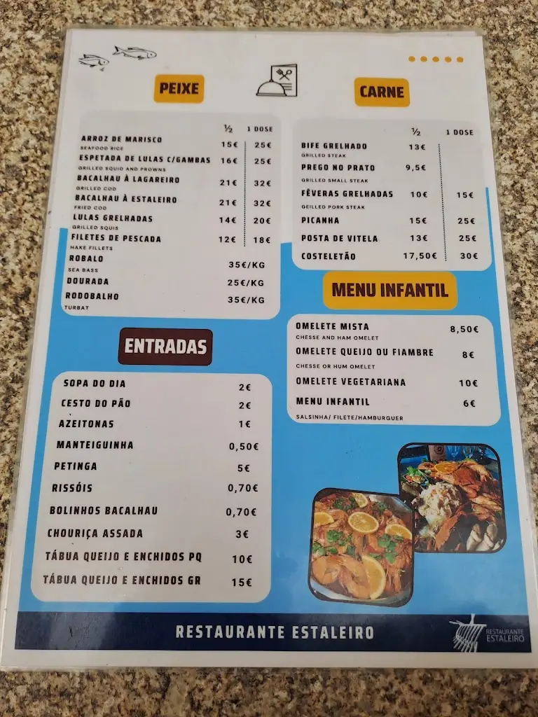 Menu_Estaleiro_Vila Chã_immagine_1