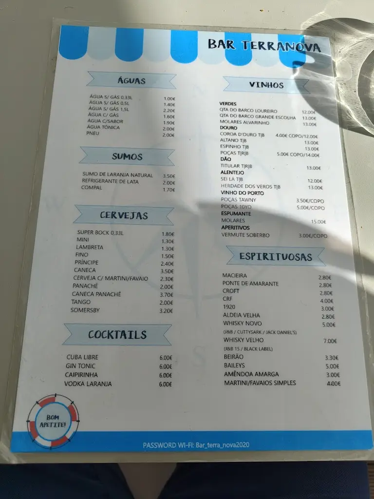 Menu_Bar Terra Nova_Vila Chã_image_2