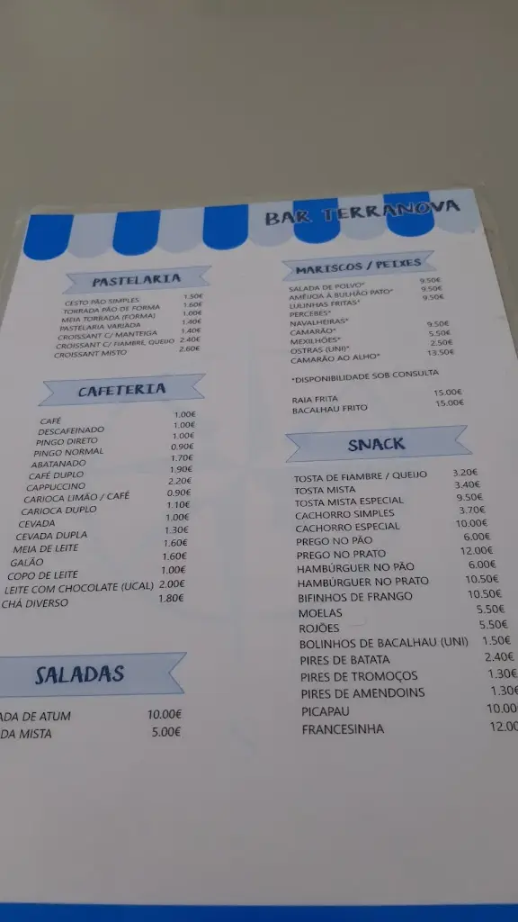 Menu_Bar Terra Nova_Vila Chã_image_3