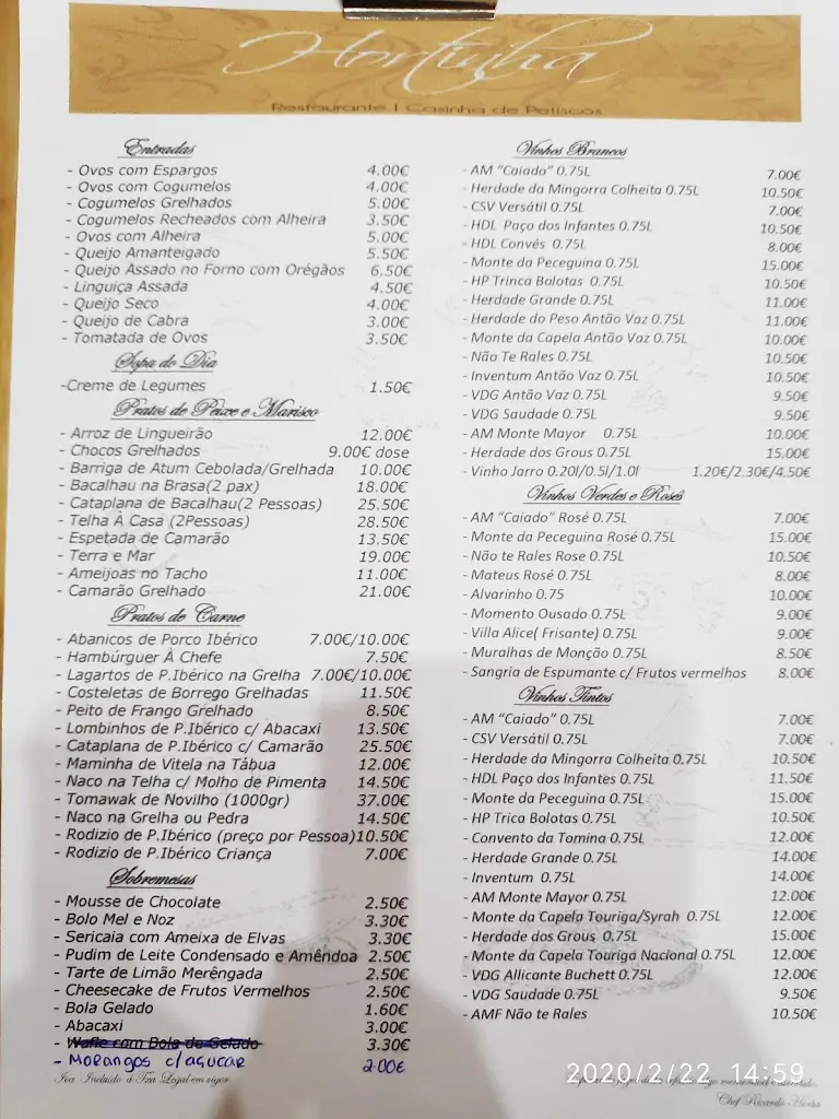 Menu_Restaurante Hortinha_Beringel_immagine_1