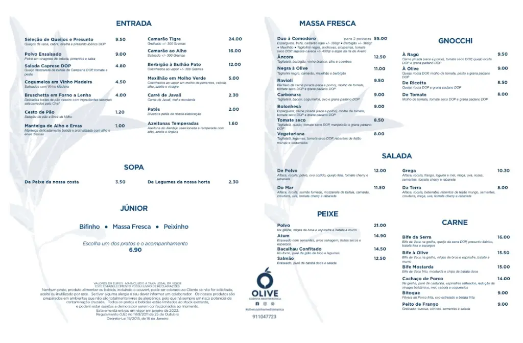 Menu_OLIVE - Cozinha Mediterrânica_Vagos_immagine_3