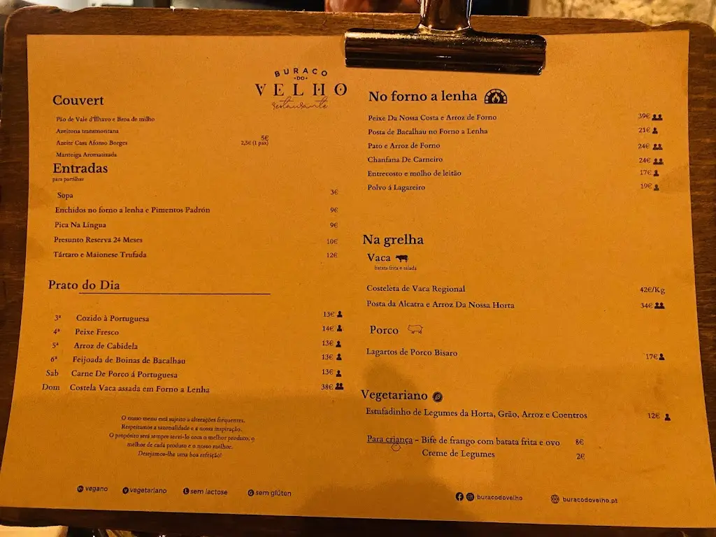 Menu_Restaurante Buraco do Velho_Vagos_immagine_4