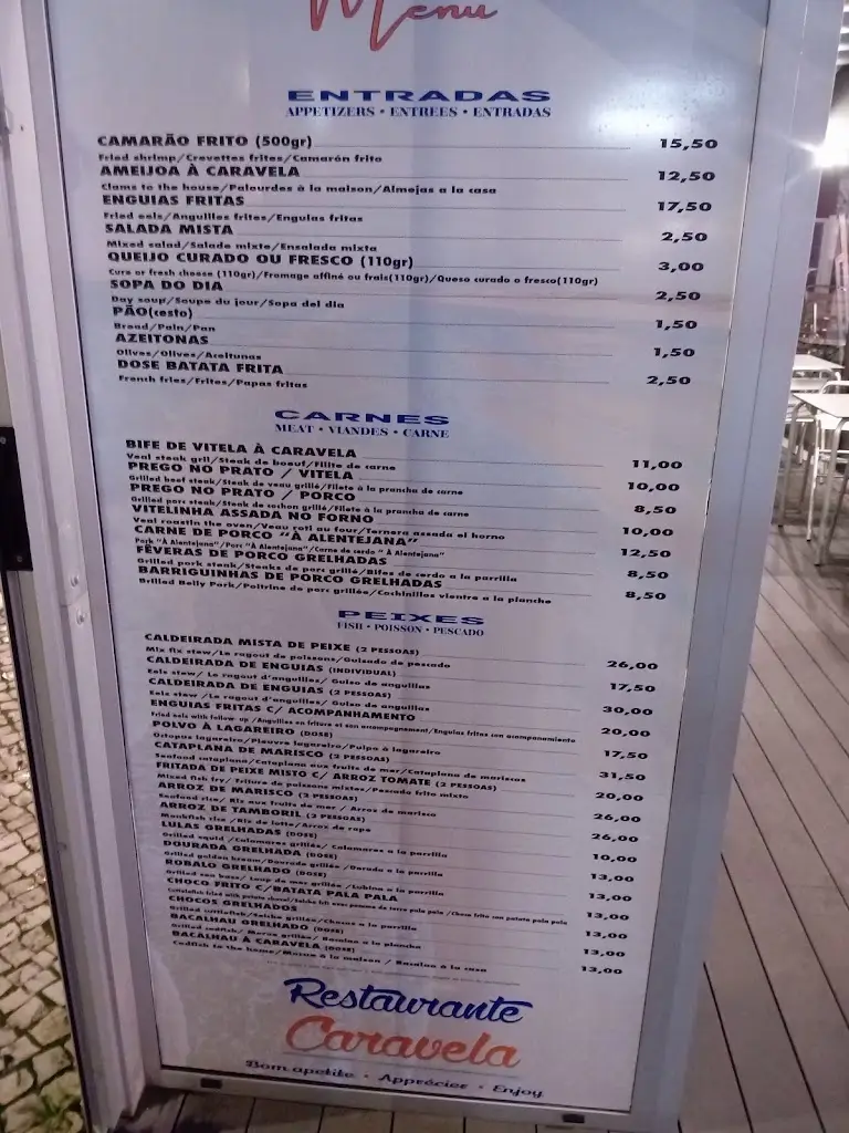 Menu_Restaurante Caravela_Vagos_immagine_2