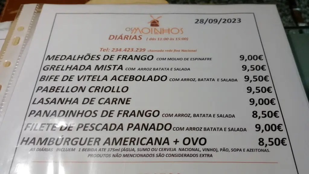 Menu_Restaurante Os Moinhos_Vagos_immagine_1