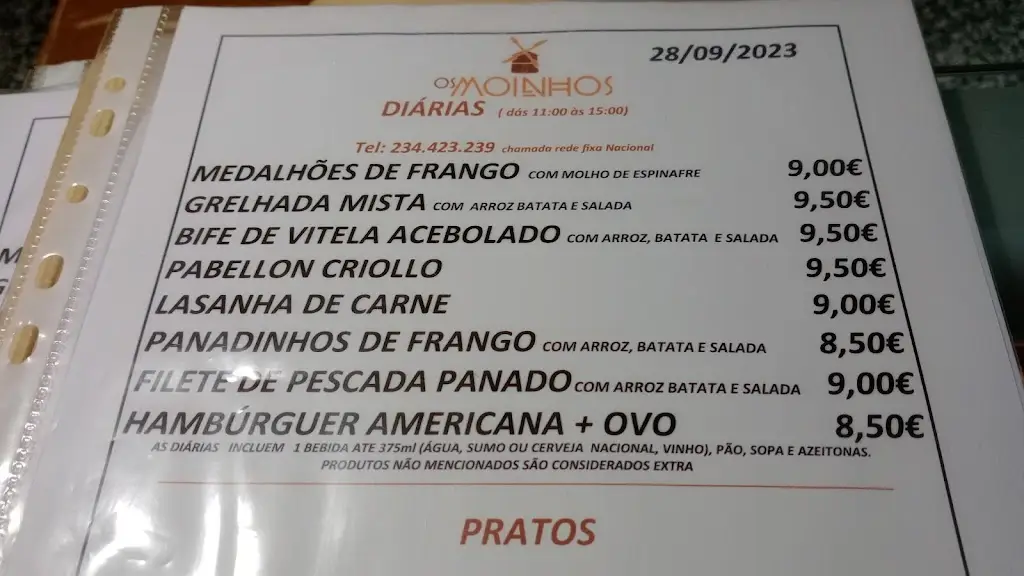 Menu_Restaurante Os Moinhos_Vagos_immagine_2