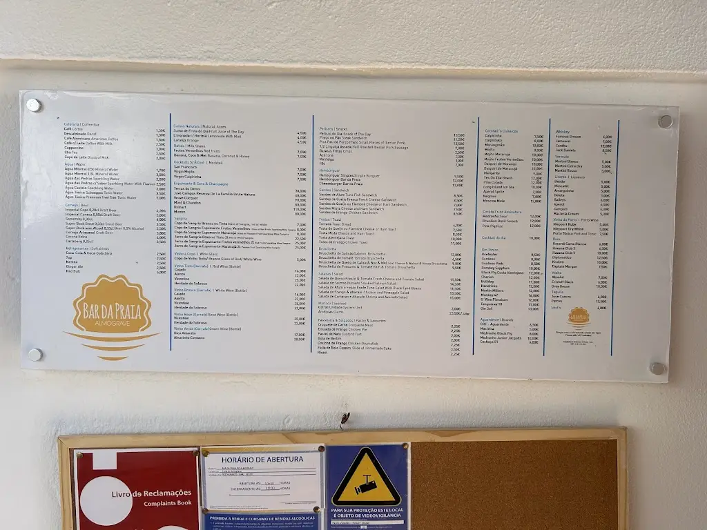 Menu_Bar da Praia do Almograve_Almograve_image_4