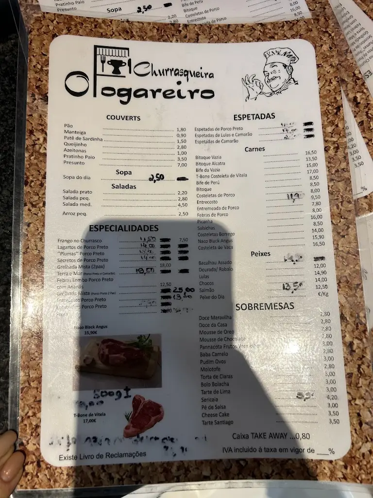 Menu_O Fogareiro SteakHouse_Aljustrel_immagine_1