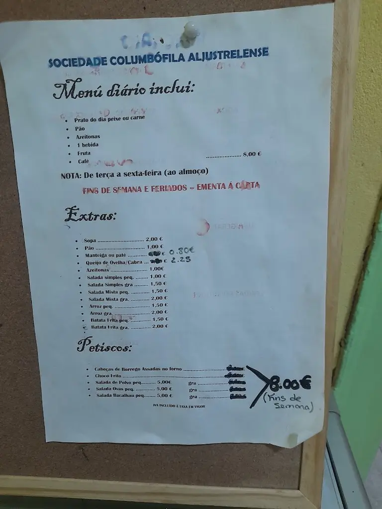 Menu_Associação Columbófila Aljustrelense_Aljustrel_immagine_1