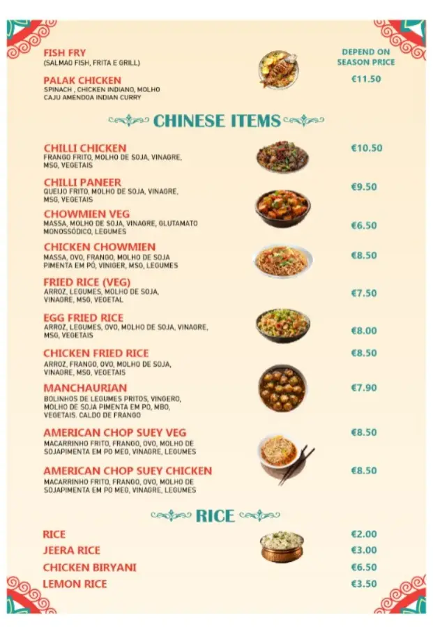 Menu_Patataki restaurants kabab s Indian food_Aljustrel_immagine_4