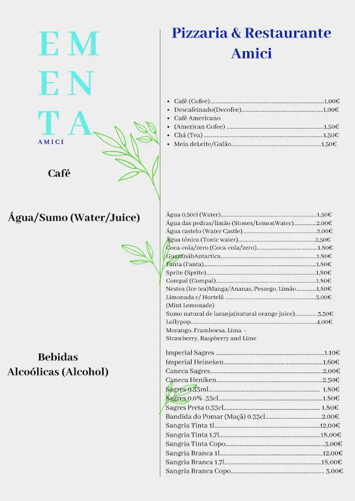 Menu_Pizzaria & Restaurante Amici_Aljustrel_immagine_3