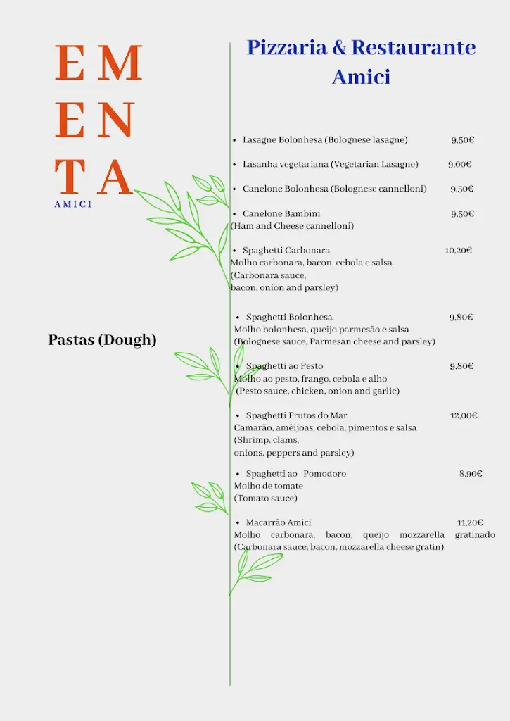 Menu_Pizzaria & Restaurante Amici_Aljustrel_immagine_4