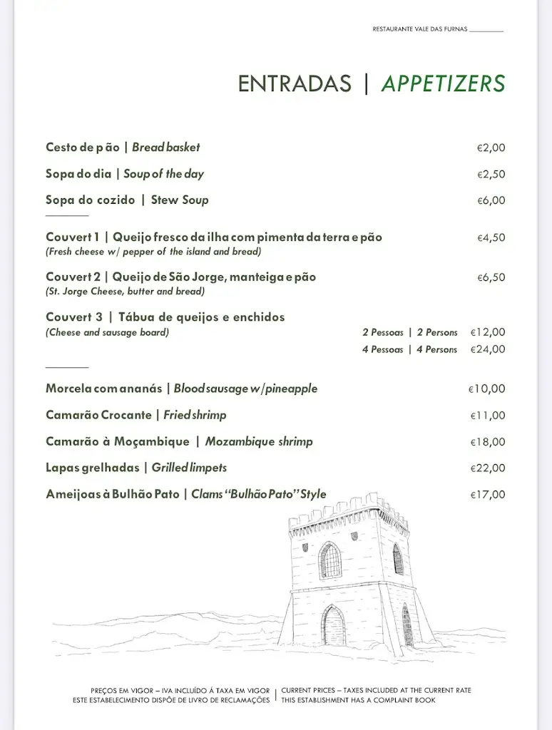 Menu_Restaurante Vale Das Furnas (Parque De Campismo)_Furnas_image_2