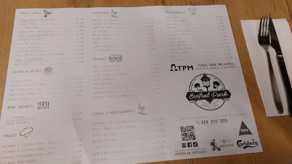Menu_Central park novo espaço_Valongo_imagen_3