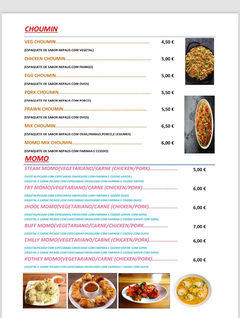 Menu_Himalayan Restaurant & Bar_São Teotónio_imagen_1