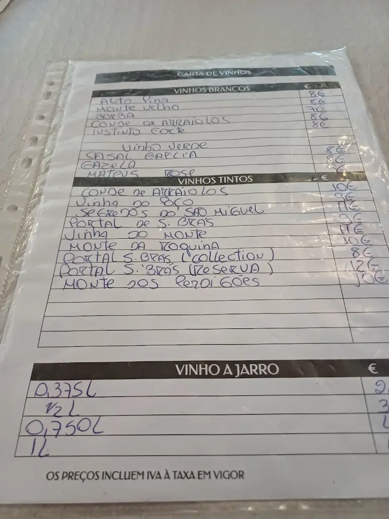 Menu_Casa de Pasto A Taberna_Minas de São Domingos_immagine_3